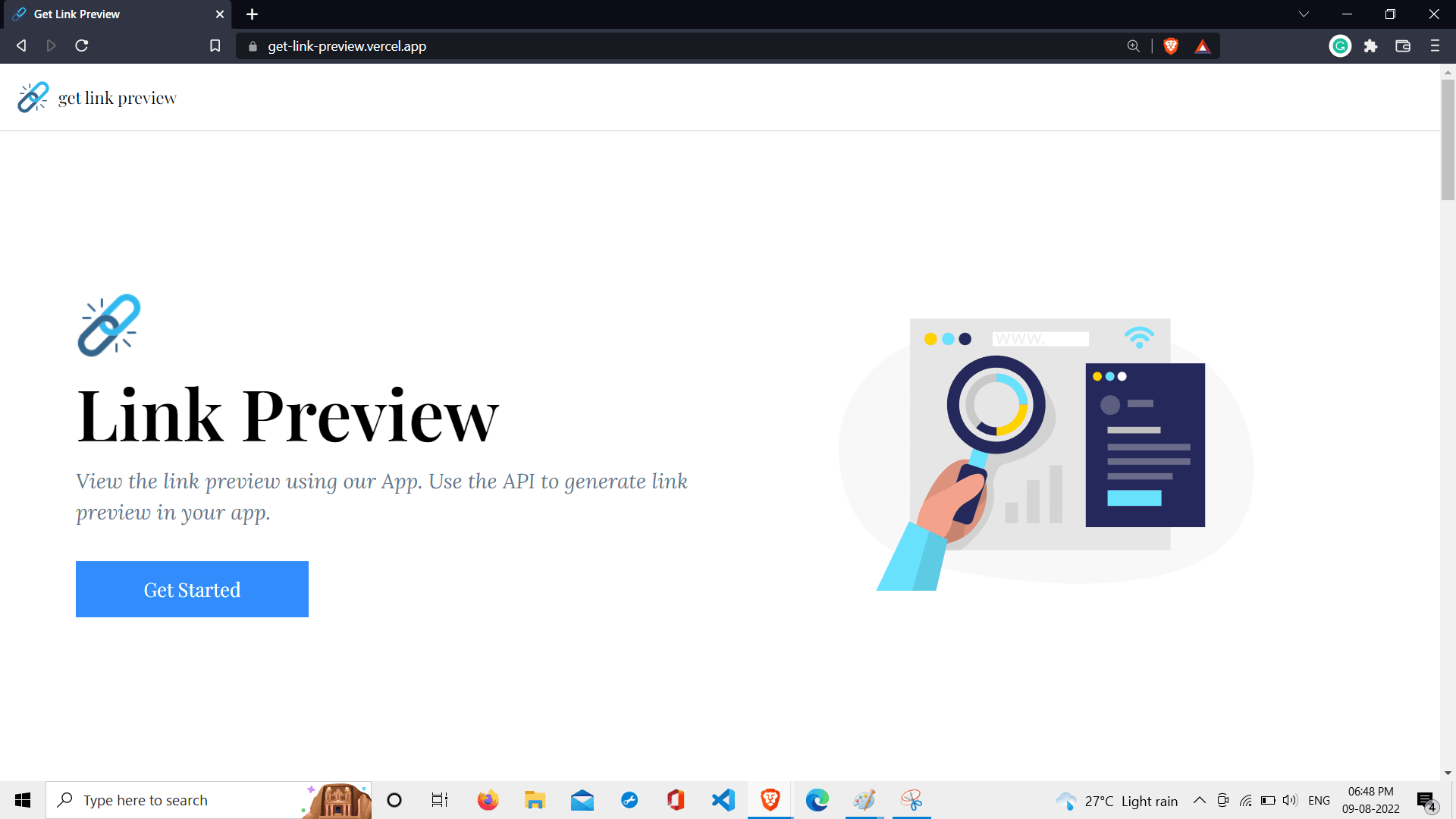 Get link preview - Generate a rich link preview of links via our app, API, or our NPM package 🔗